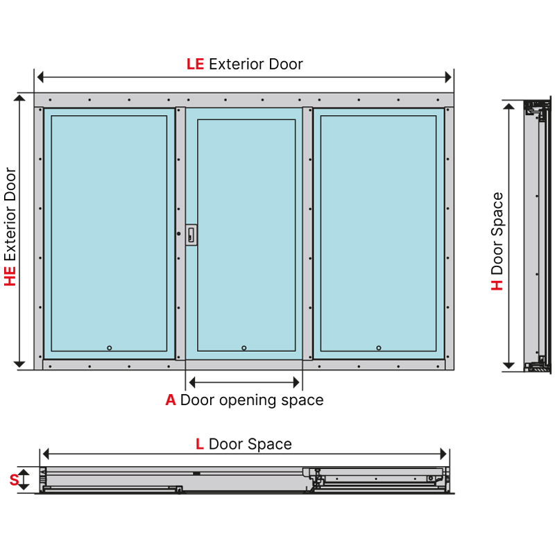 Three wings door 2062.04/11